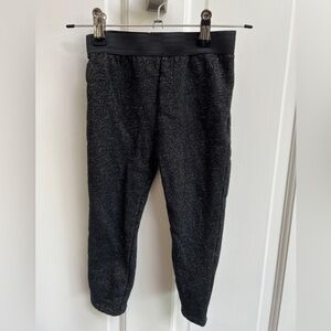 Absorba 24M Thick Black and Gold Girls Stretchy Sweatpants